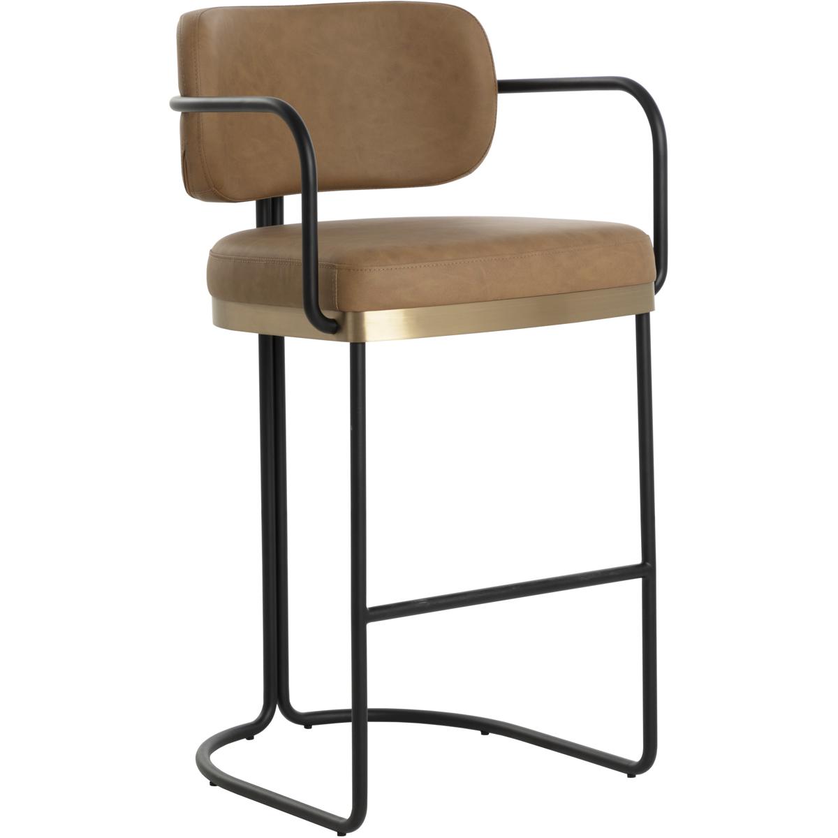 SUNPAN 111701 Jalen 40.5 inch Milliken Cognac Barstool